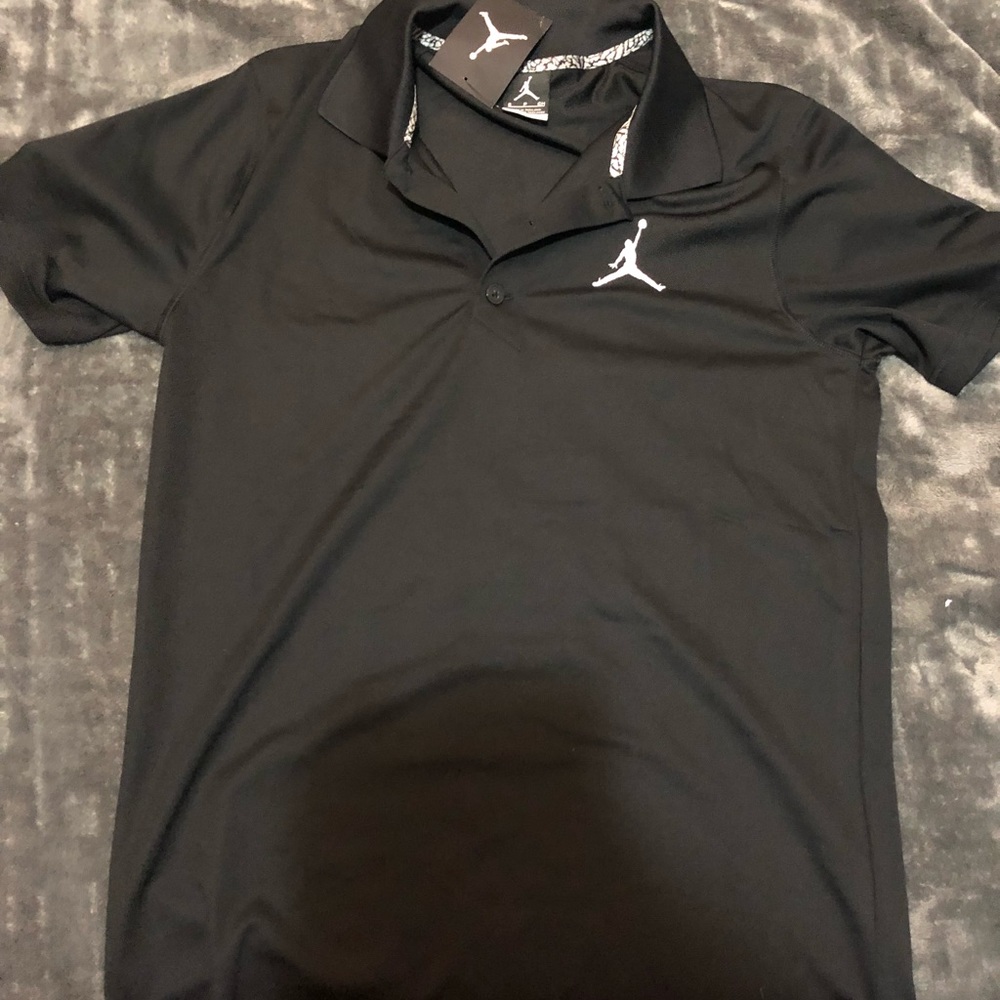Nike Jordan Black Dri Fit Golf Polo Small